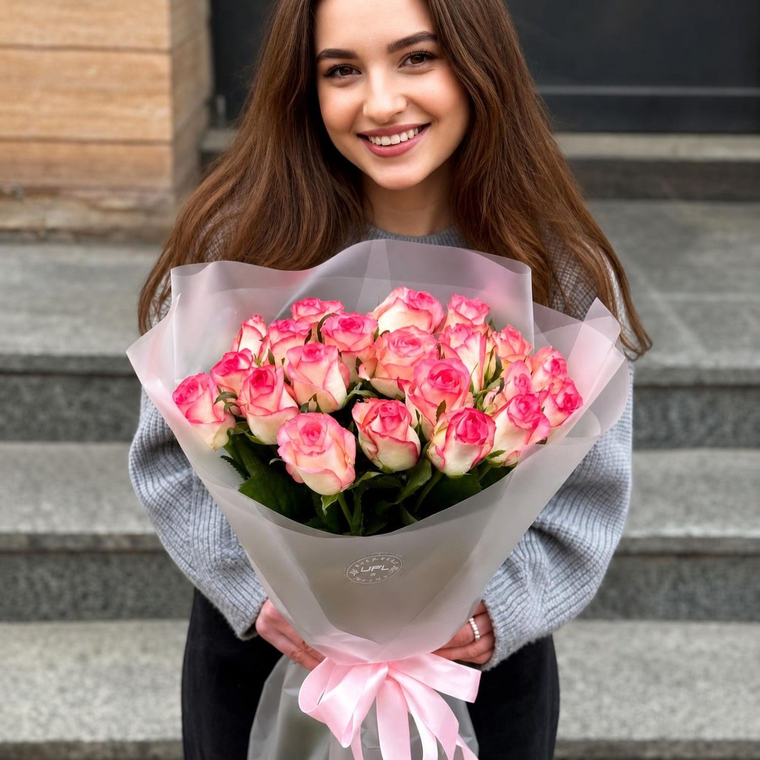 Bouquet 21 roses Jumilia