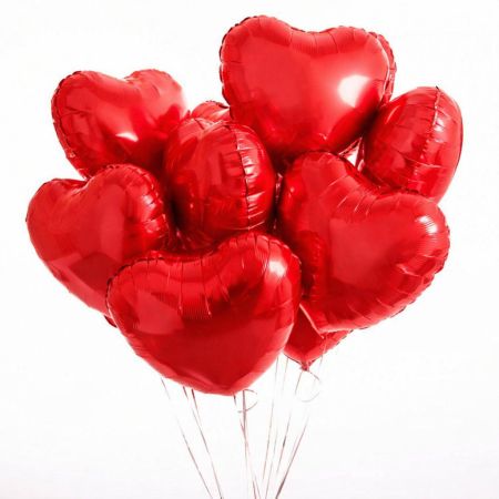 Product 7 red heart balloons