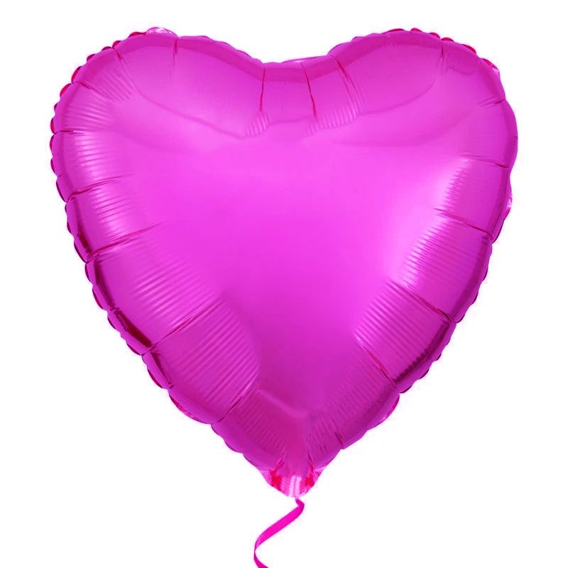 Product Foil hot pink heart balloon