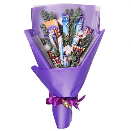 Product New Year candy bouquet Milka