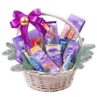 New Year basket Milka