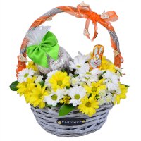 Bouquet Easter flower basket